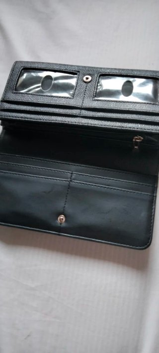 Cartera Billetera Guess Negra/Gris