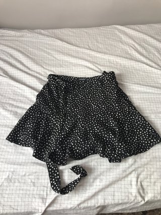 Falda lunares negra y blanca talla única