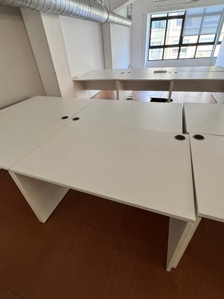 Pack 2 escritorios oficina blancos