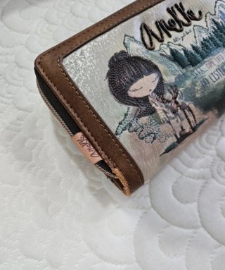 Cartera Anekke con estampado de bosque LEER comple
