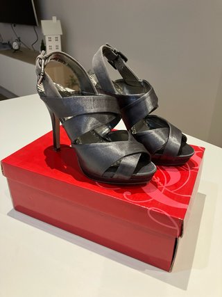 Sandalias de fiesta grises talla 37