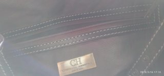 Bolso Carolina Herrera Beige y Rojo