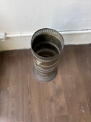 Paragüero Modernista Metal Dorado