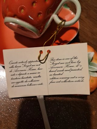 Coppia Tazzine Accornerohome Fragola e fico