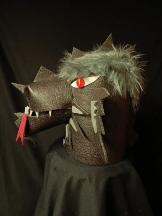Cabezudo Dragón Negro