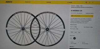 Ruedas Mavic E-Bike 29" de 30 mm