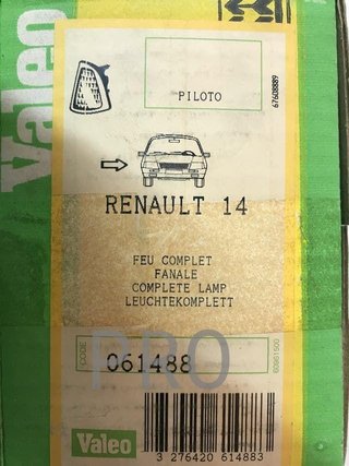 Piloto intermitente renault 14 derecho nuevo