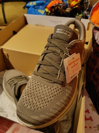 Zapatillas Skechers Go Walk Hombre Marrón/Gris