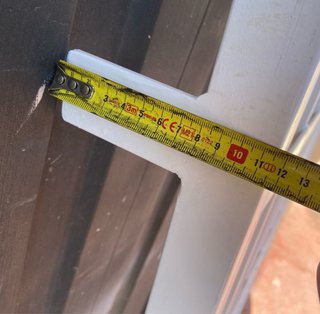Reja de Hierro Blanca Nueva 132 ancho x 128,5 alto
