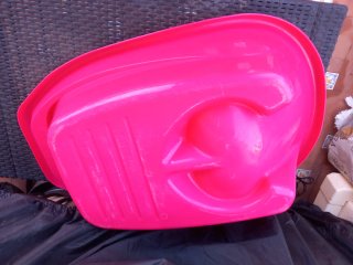 Bañera bebé rosa con asiento