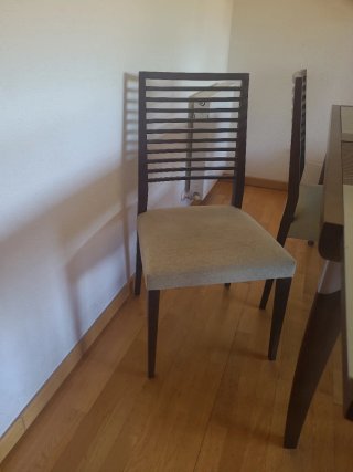 Mesa comedor extensible y 6 sillas