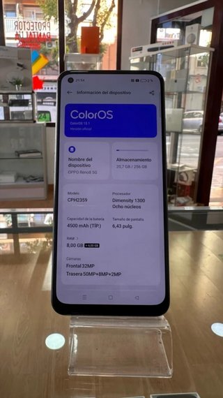 Oppo Reno8 Negro 5G 256GB