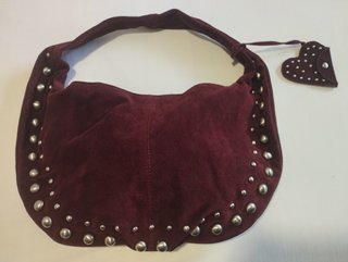 Bolso Parfois tipo hobo color burdeos