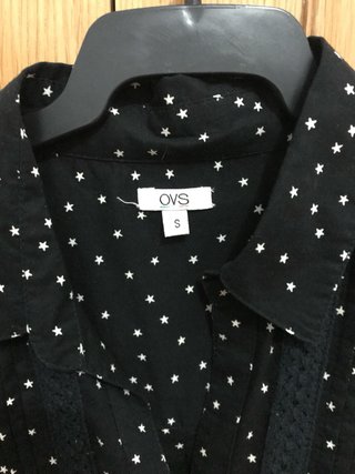 Camisa OVS Estrellas Negra