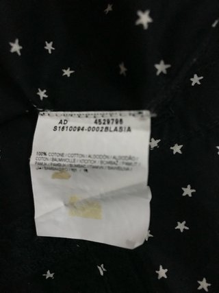 Camisa OVS Estrellas Negra
