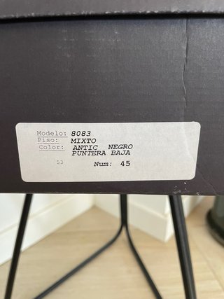 Zapatos de vestir negros Brend 45