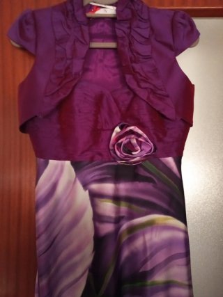 Vestido de fiesta largo morado