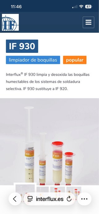Interflux IF 930 Gel Limpiador Boquillas 30cc