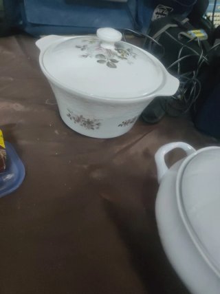 Sopera Vintage Porcelana Flores