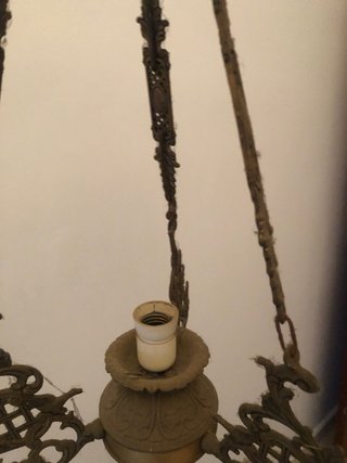 Candelabros de Bronce con Base de Mármol