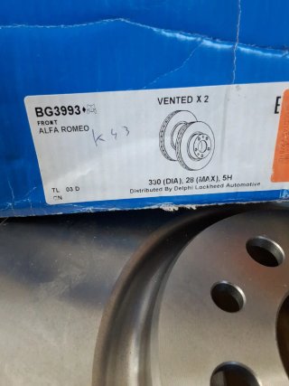 Discos de freno Fiat 300mm