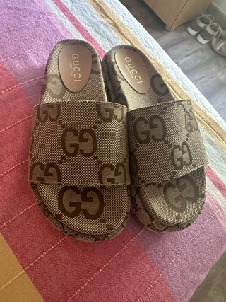 Sandali Gucci Beige e Marrone