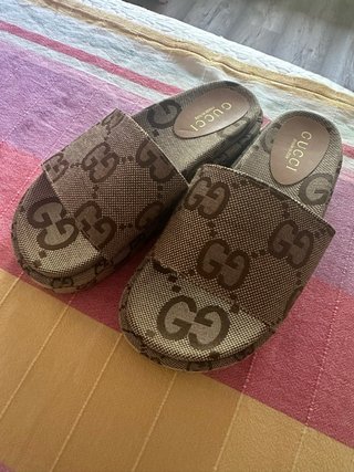Sandali Gucci Beige e Marrone