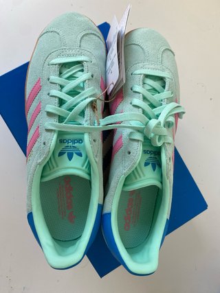 Zapatillas Adidas Gazelle Verde y Rosa
