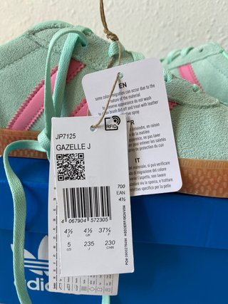 Zapatillas Adidas Gazelle Verde y Rosa