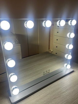 Espejo Tocador con Luz LED 3 Temperaturas de color