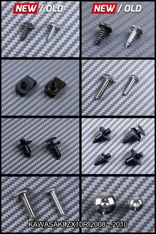 Kit de tornillería para KAWASAKI ZX10R 2008 - 2010