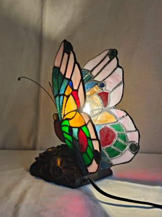 Lampada Tiffany Farfalla Vetro