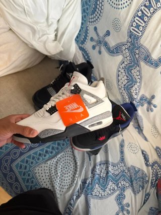 Jordan 4 White Cement, Taglia 40 + Biglietto ufficiale