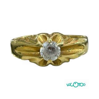 Anillo Oro 18K con Circonita