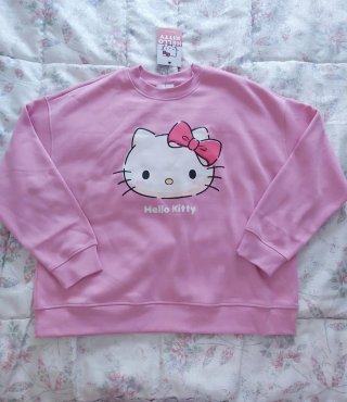 Hello Kitty sudadera rosa talla L