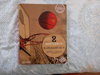Libro Matemáticas II Bachillerato Anaya