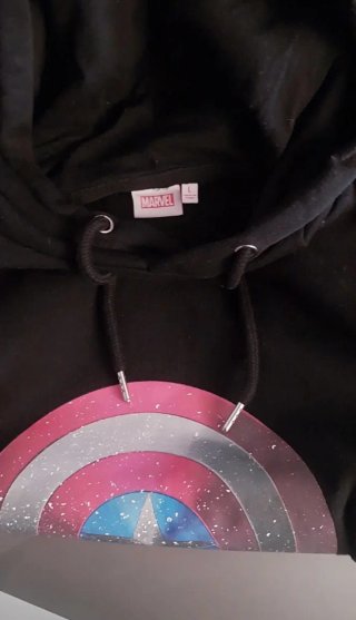 Sudadera Marvel Capitán América Negra