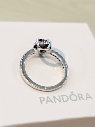 Anillo Pandora Corazón Rojo Talla 54 + Caja