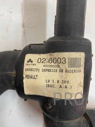 Renault 19 manguito agua ref: 026003