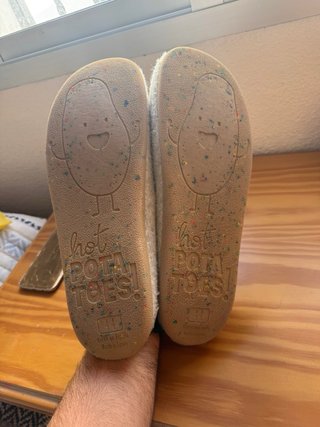 Zapatillas Potato House Casa Gris y Rojo
