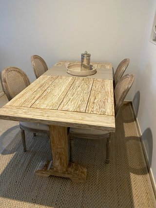 Mesa Rústica Madera Maciza Comedor