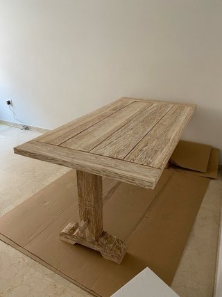 Mesa Rústica Madera Maciza Comedor