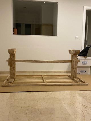 Mesa Rústica Madera Maciza Comedor