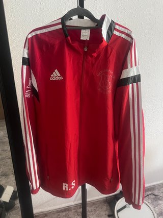 Chaqueta Adidas cremallera vintage Roja Talla XXL