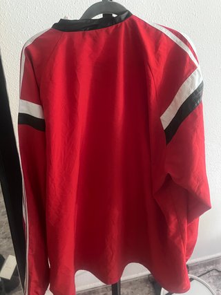 Chaqueta Adidas cremallera vintage Roja Talla XXL