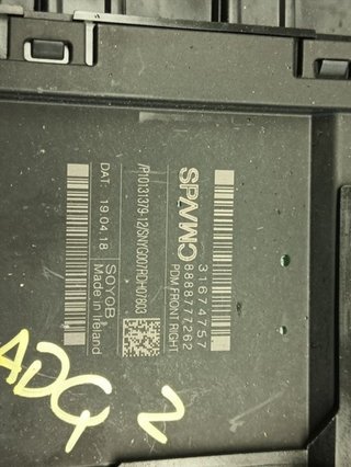 ELEVALUNAS DELANTERO DERECHO VOLVO XC40 D4204T12