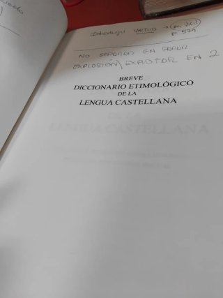 Breve diccionario etimológico