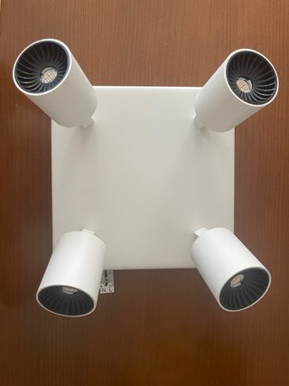 Plafón 4 focos LED orientables
