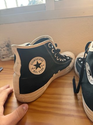 Converse All Star Botas Negras Blancas