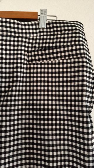 Pantalón cuadros vichy Mango